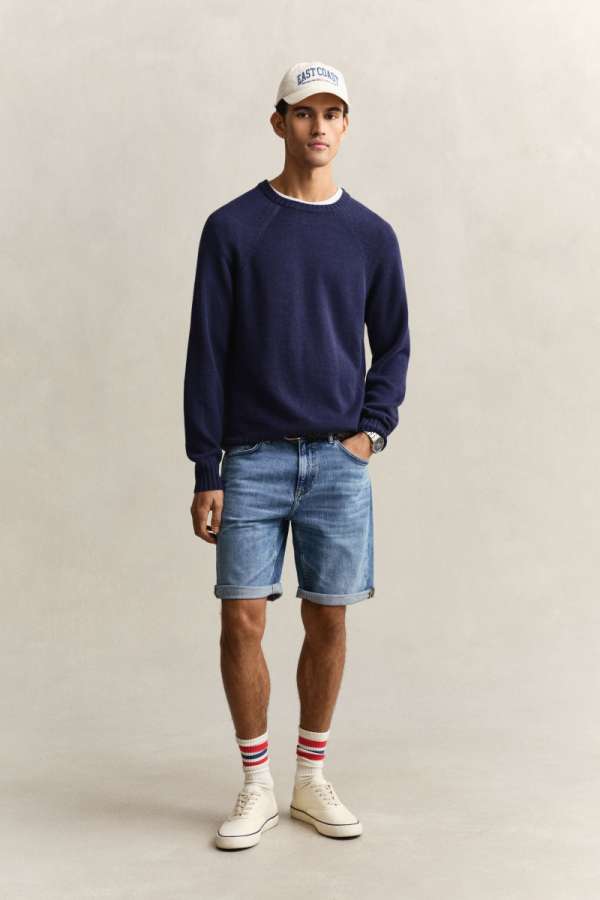 RÖVIDNADRÁG GANT REG JEANS SHORTS SEMI LIGHT BLUE WORN IN