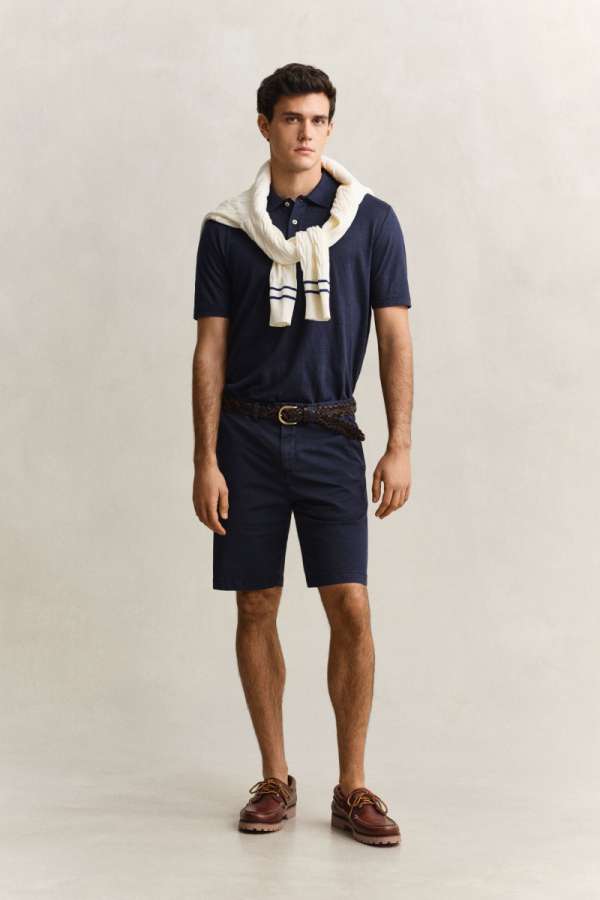 RÖVIDNADRÁG GANT REG SUNFADED CHINO SHORTS EVENING BLUE