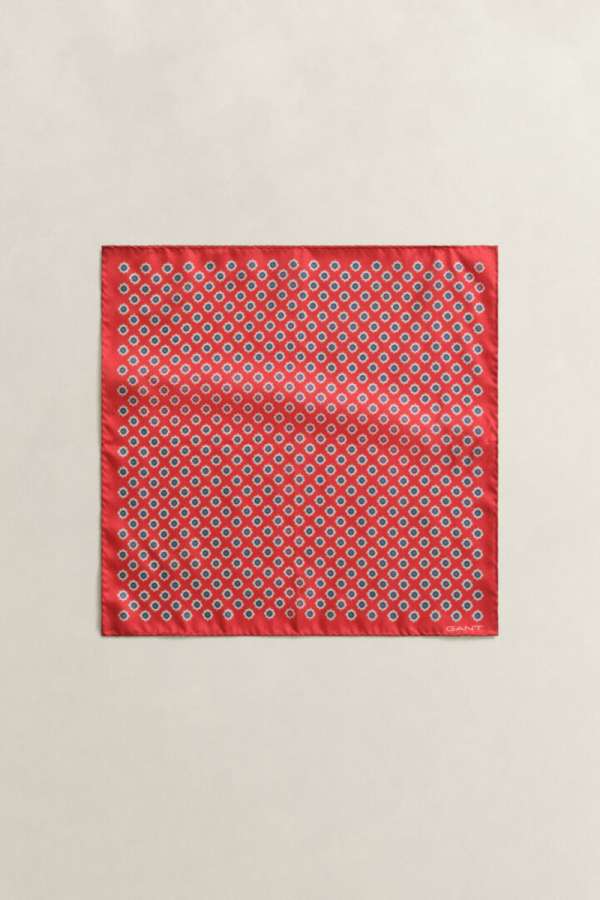 ZSEBKENDŐ GANT FOULARD POCKET SQUARE ROSE RED