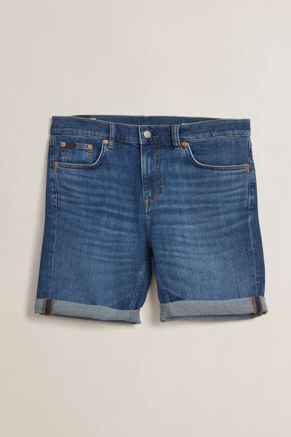 RÖVIDNADRÁG GANT REG JEANS SHORTS MID BLUE BROKEN IN