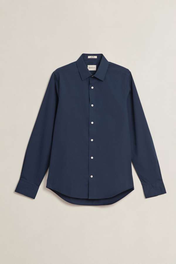 ING GANT LIM POPLIN TRETCH HIRT MARINE