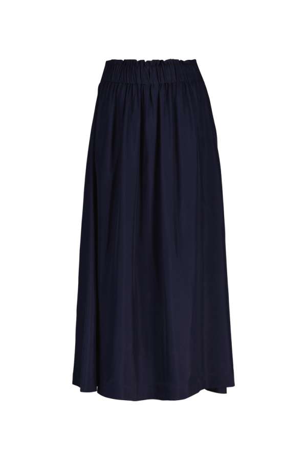 SZOKNYA GANT FLUID TWILL PULL-ON MIDI SKIRT EVENING BLUE