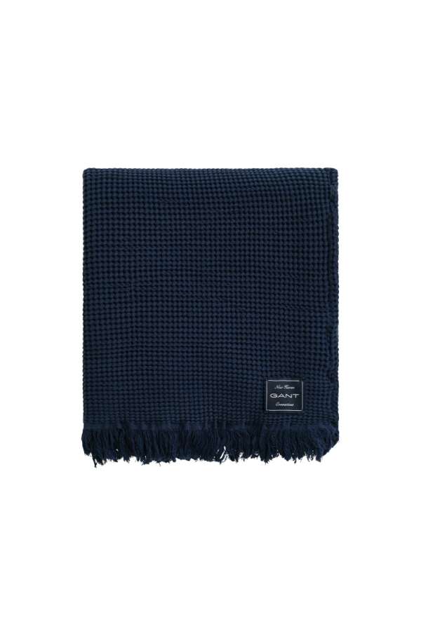 TAKARÓ GANT COTTON WAFFLE THROW 130X200 MARINE