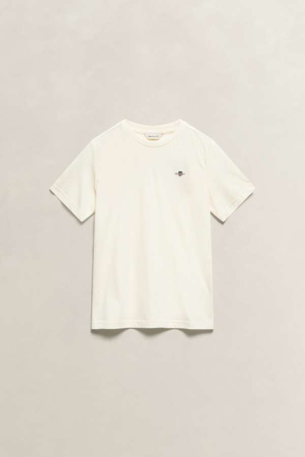 PÓLÓ GANT SHIELD SS T-SHIRT CREAM