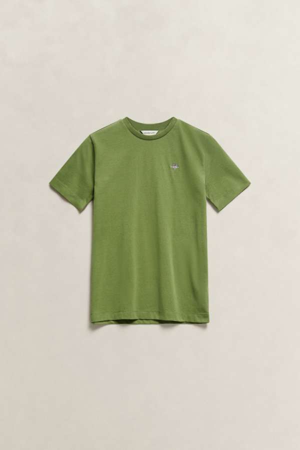 PÓLÓ GANT SHIELD SS T-SHIRT HERB GREEN