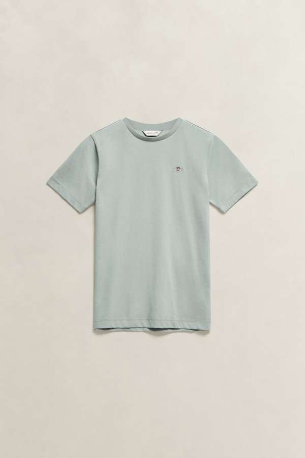PÓLÓ GANT SHIELD SS T-SHIRT CERAMIC GREY