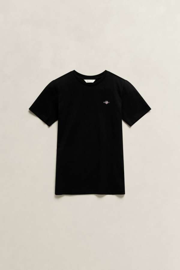 PÓLÓ GANT SHIELD SS T-SHIRT BLACK