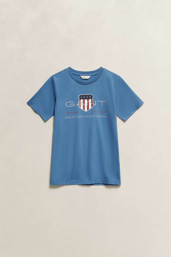 PÓLÓ GANT ARCHIVE SHIELD SS T-SHIRT SALTY SEA