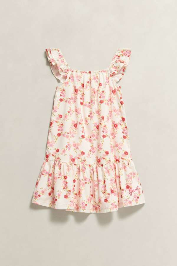 RUHA GANT FLORAL PRINT SUMMER DRESS CREAM