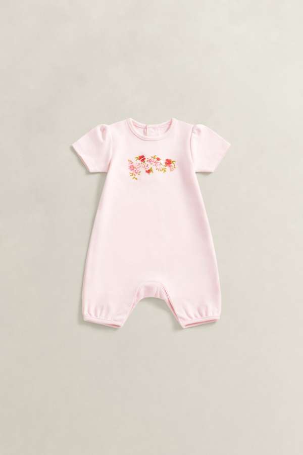 BODY GANT FLORAL SS ROMPER LIGHT PINK