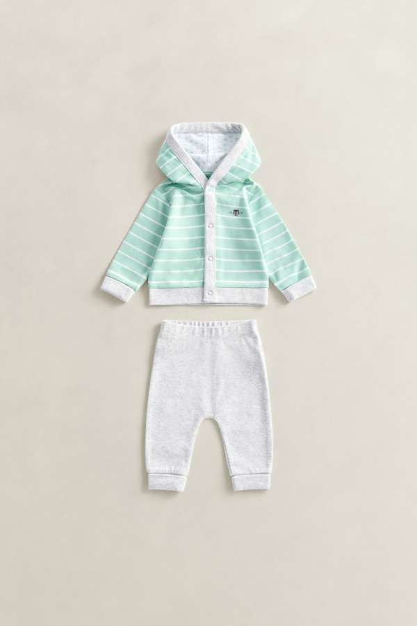 MELEGÍTŐSZETT GANT BUTTON UP HOODIE AND LEGGING SET WASHED TURQUOISE