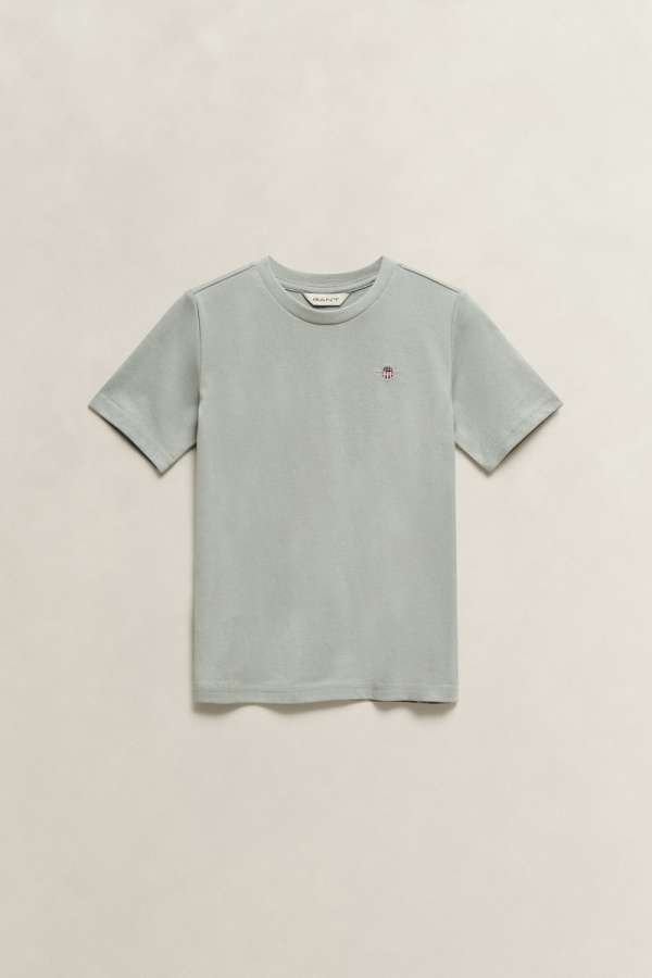 PÓLÓ GANT SHIELD SS T-SHIRT CERAMIC GREY