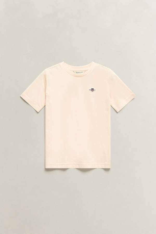 PÓLÓ GANT SHIELD SS T-SHIRT CREAMED WHITE