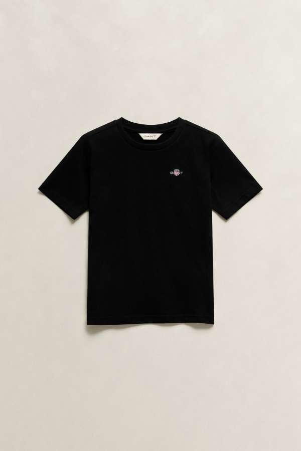 PÓLÓ GANT SHIELD SS T-SHIRT BLACK