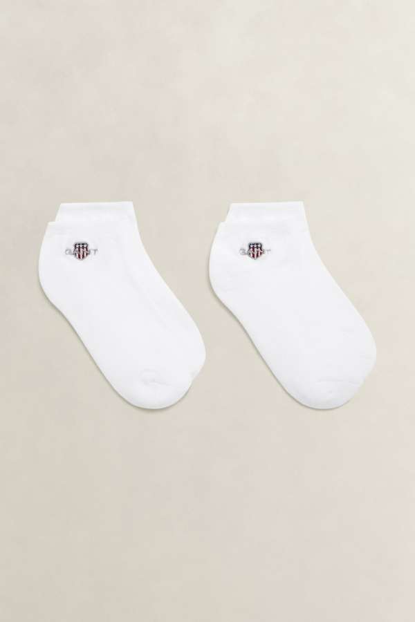 ZOKNI GANT 3 PACK SHIELD TRAINER SOCKS WHITE