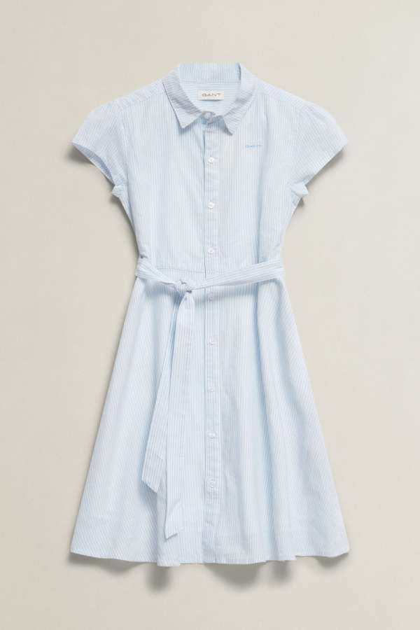 RUHA GANT STRIPED SHIRT DRESS SKY BLUE