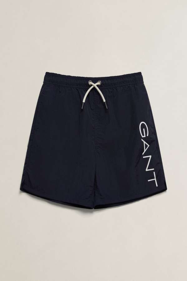 FÜRDŐRUHA GANT LOGO SWIMSHORT EVENING BLUE