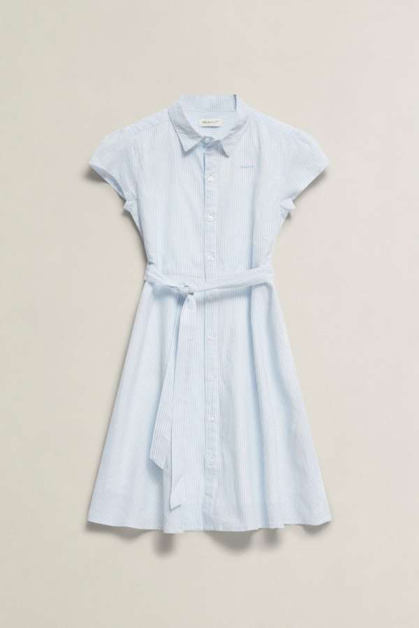 RUHA GANT STRIPPED SHIRT DRESS SKY BLUE