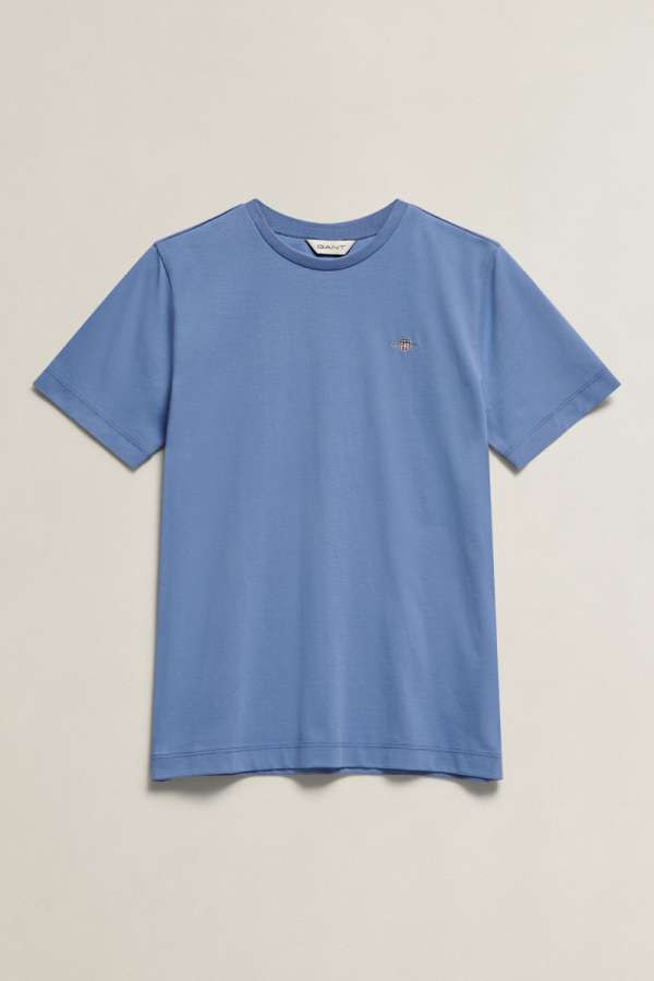 PÓLÓ GANT SHIELD SS T-SHIRT FADED DENIM