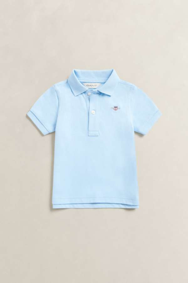 PÓLÓ GANT SHIELD PIQUE SS POLO SHIRT SKY BLUE