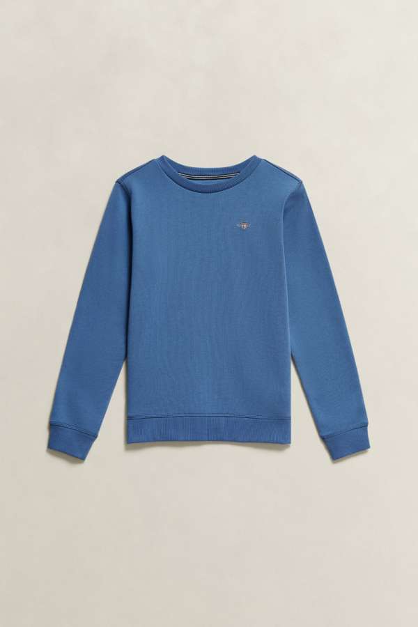 MELEGÍTŐFELSŐ GANT SHIELD CREW NECK SWEATSHIRT SALTY SEA