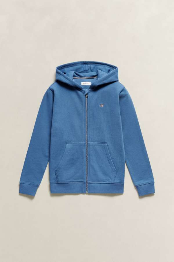 MELEGÍTŐFELSŐ GANT SHIELD FULL ZIP HOODIE SALTY SEA
