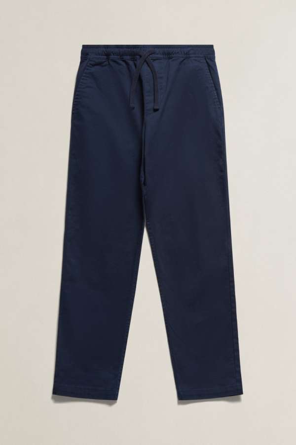 FARMER GANT CHINO DRAWSTRING TROUSER MARINE