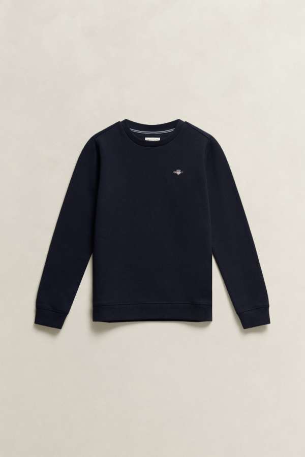 MELEGÍTŐFELSŐ GANT SHIELD CREW NECK SWEATSHIRT EVENING BLUE