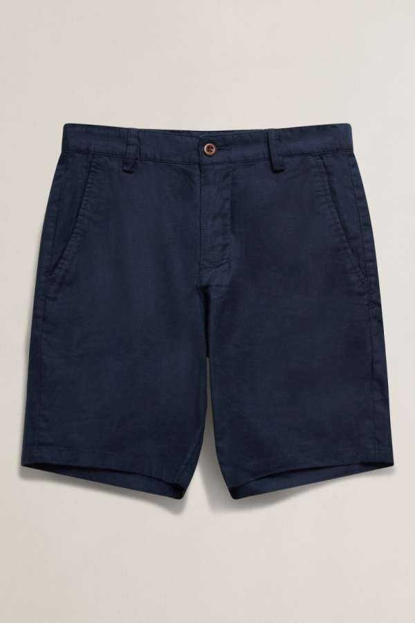 RÖVIDNADRÁG GANT SHIELD LINEN BLEND SHORTS MARINE