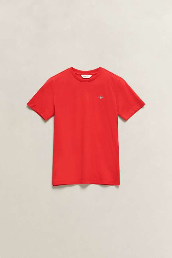 PÓLÓ GANT SHIELD SS T-SHIRT ROSE RED