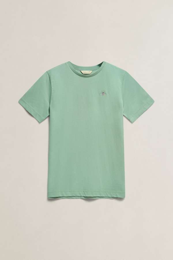 PÓLÓ GANT SHIELD SS T-SHIRT WASHED TURQUOISE
