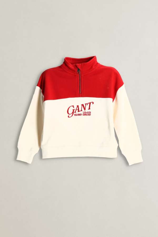 MELEGÍTŐFELSŐ GANT AMERICANA SPORTS QUARTER ZIP CREAM