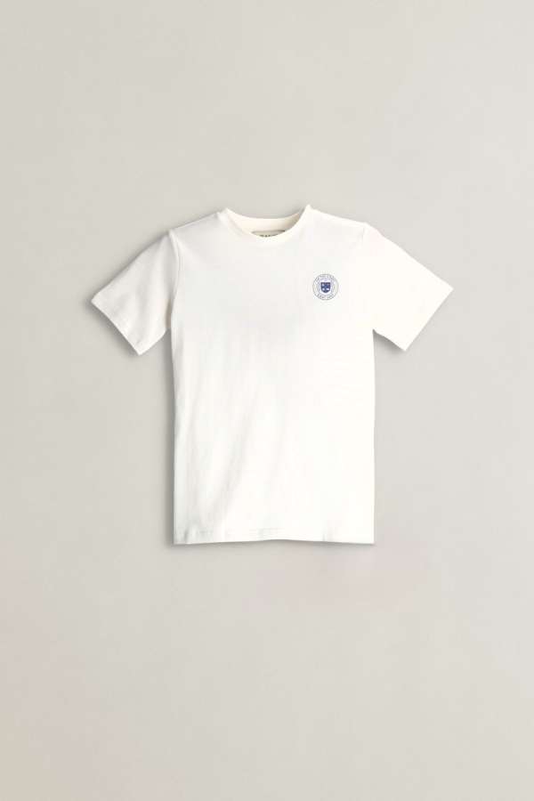 PÓLÓ GANT CIRCLE GRAPHIC SS T-SHIRT WHITE