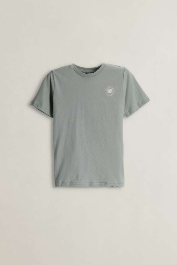 PÓLÓ GANT CIRCLE GRAPHIC SS T-SHIRT CERAMIC GREY