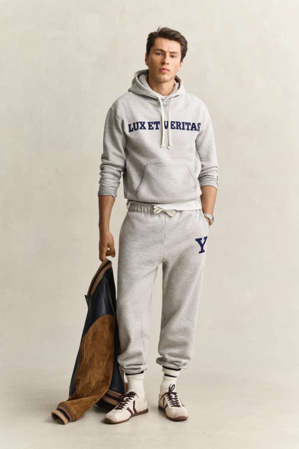 TRÉNINGNADRÁG GANT GRAPHIC SWEATPANTS GREY ELANGE
