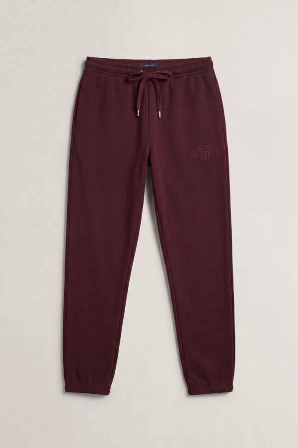 TRÉNINGNADRÁG GANT REG TONAL SHIELD SWEATPANTS DARKENED WINE
