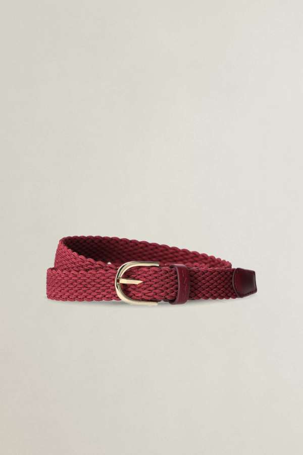 ÖV GANT BRAIDED BELT DEEP GRAPE WINE