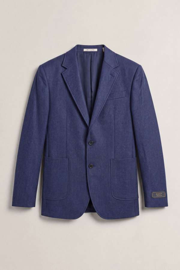 ZAKÓ GANT JERSEY BLAZER EVENING BLUE