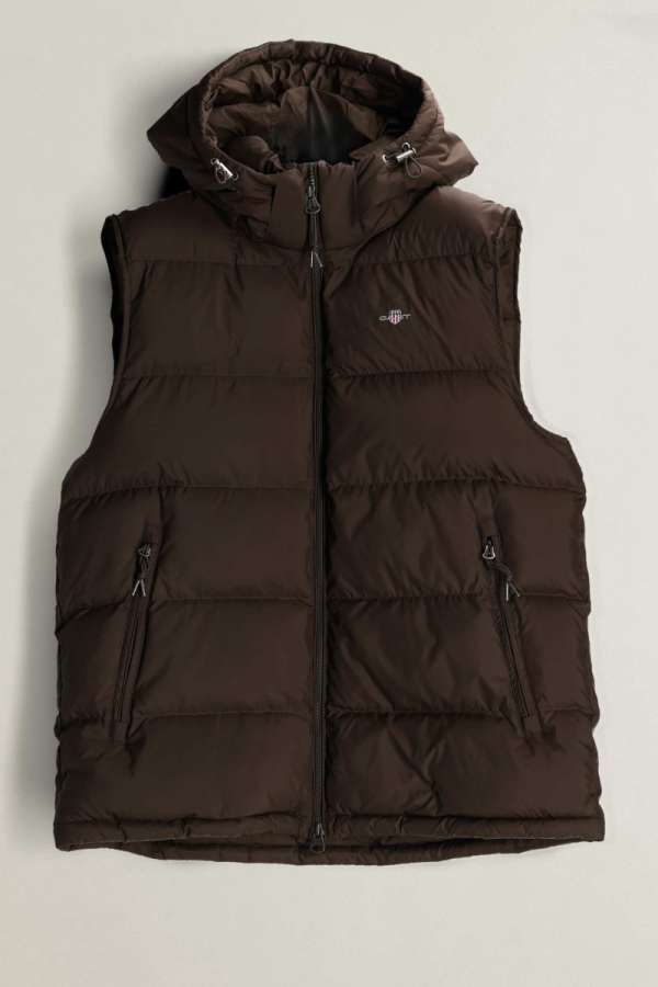 MELLÉNY GANT ACTIVE CLOUD VET BLACK BROWN