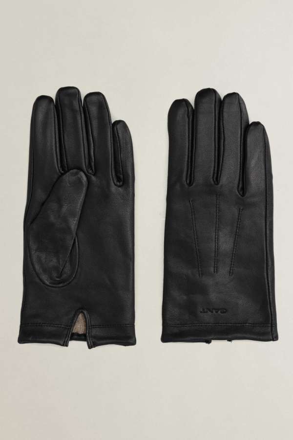 KEZTYŰ GANT CAHMERE LINED LAMBKIN GLOVE BLACK