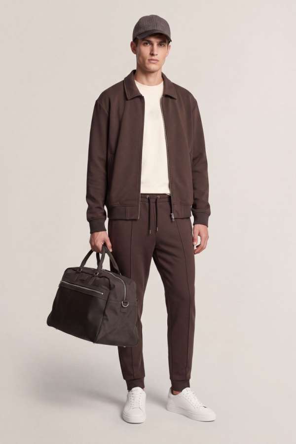 TRÉNINGNADRÁG GANT INTERLOCK WEATPANT BLACK BROWN