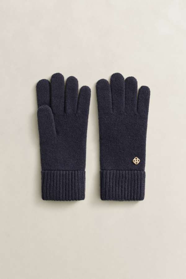 KESZTYŰ GANT WOOL GLOVES EVENING BLUE