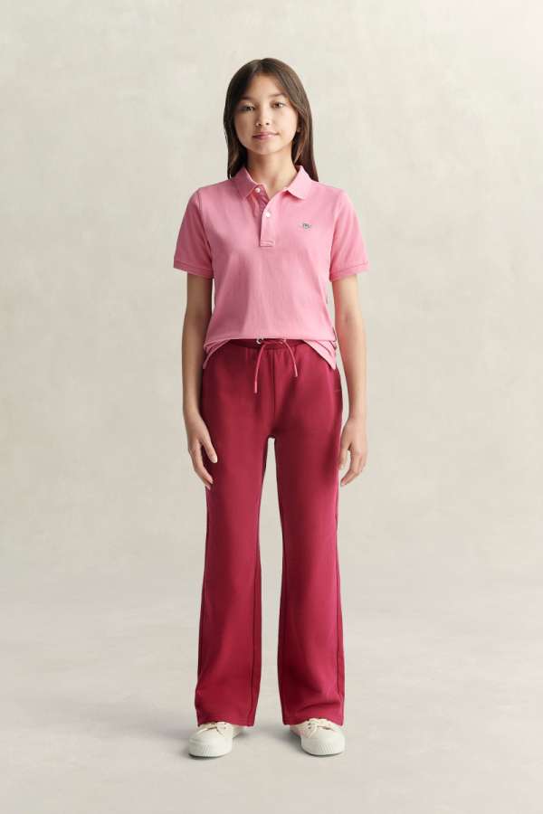 TRÉNINGNADRÁG GANT STRAIGHT LEG SWEATPANTS VIBRANT BURGUNDY