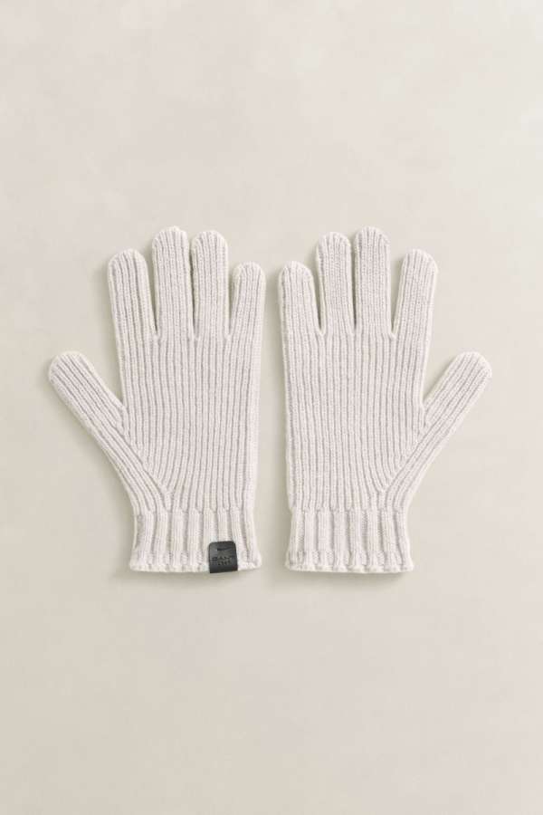 KESZTYŰ GANT LAMBSWOOL RIBBED GLOVE CLAY BEIGE