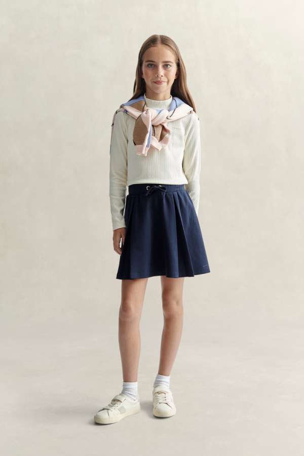 SZOKNYA GANT SWEAT SKIRT EVENING BLUE