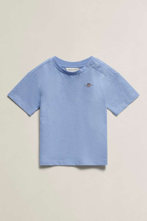 PÓLÓ GANT SHIELD SS SLUB T-SHIRT MISTY LAVENDER