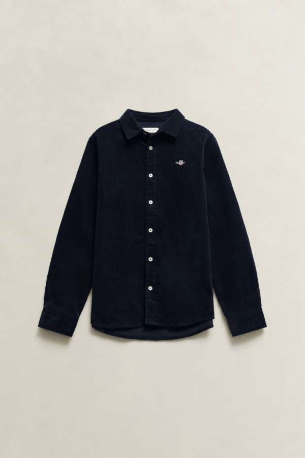 ING GANT CORDUROY LS SHIRT EVENING BLUE
