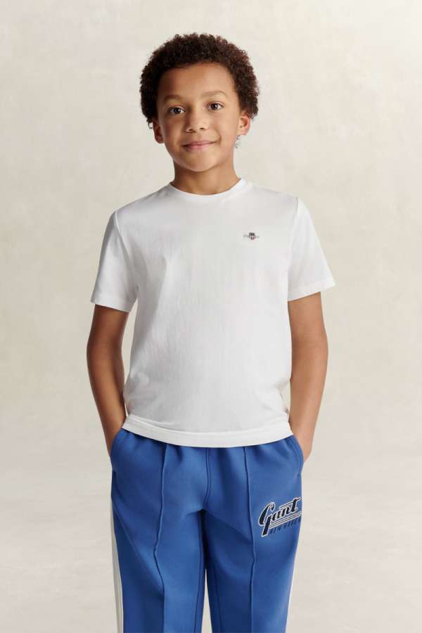 PÓLÓ GANT SHIELD SS T-SHIRT WHITE