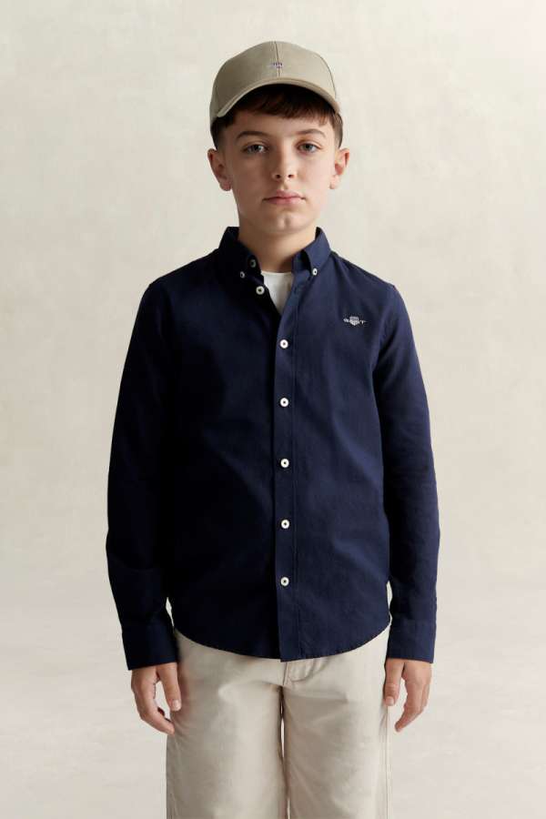 ING GANT SHIELD OXFORD SHIRT EVENING BLUE