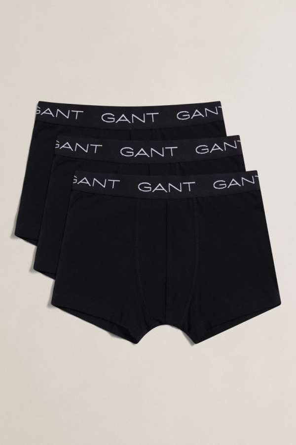 ALSÓNEMŰ GANT 3 PACK BOXERS BRIEFS BLACK